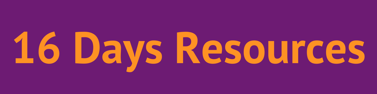 Hyperlinked button 16 Days Resources