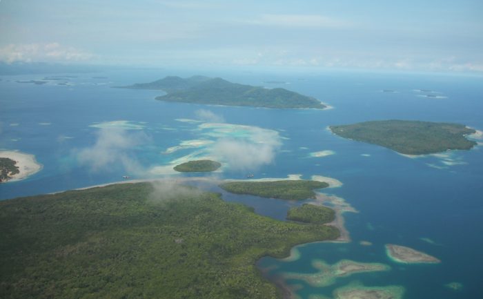 Aerial shot of Bougainville Aerial shot of Bougainville