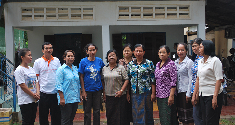 Banteay Srei safehouse blog Banteay Srei staff in front of the safe house. Photo: Banteay Srei