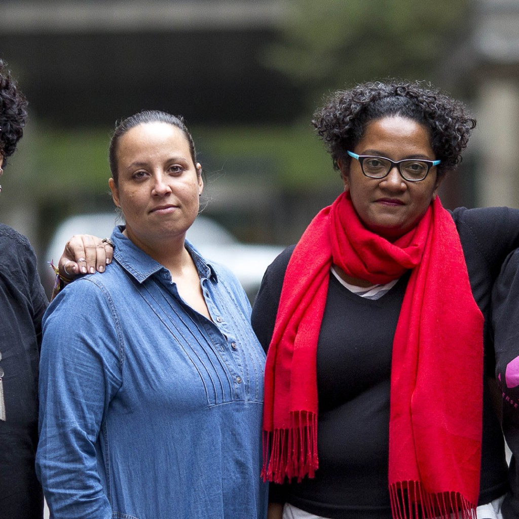 Sharon Bhagwan Rolls, FemLINKPACIFIC; Tara Chetty and Michelle Reddy, Fiji Women’s Rights Movement (FWRM); Shirley Tagi, Diverse Voices and Action for Equality (DIVA). Photo: Anna Carlile