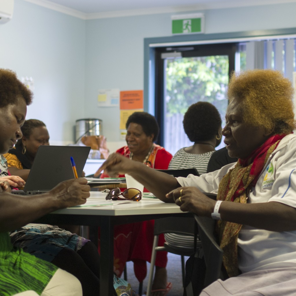 Women taking part in Partners' Workshop. Photo: Marta Jasinska