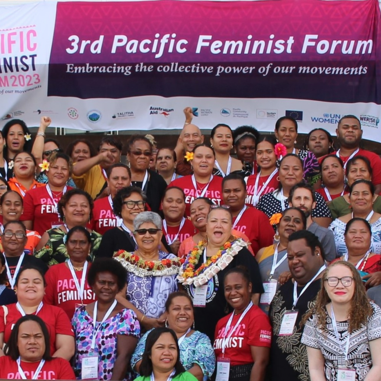 Group photo with participants of the 2023 Pacific Feminist Forum
