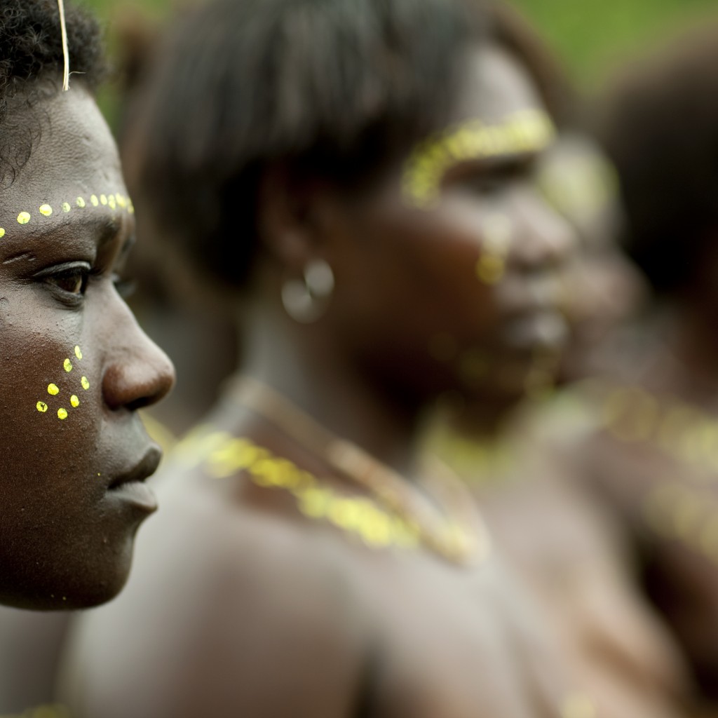 Woman From Autonomous Region Of Bougainville In Traditional Clothes, Papua New Guinea. Photo: Eric Lafforgue