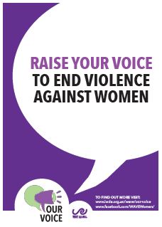 Our Voice campaign poster. Our Voice is part of the WAVE program.