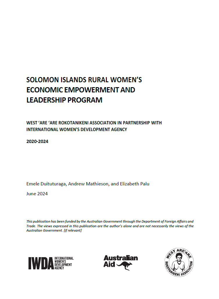 Report front cover