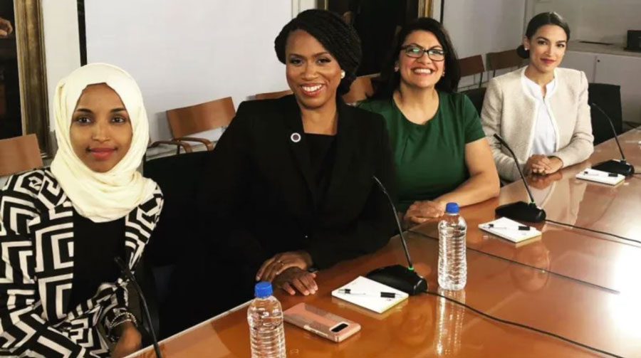 lhan Omar, Ayanna Pressley, Rashida Tlaib, and Alexandria Ocasio-Cortez