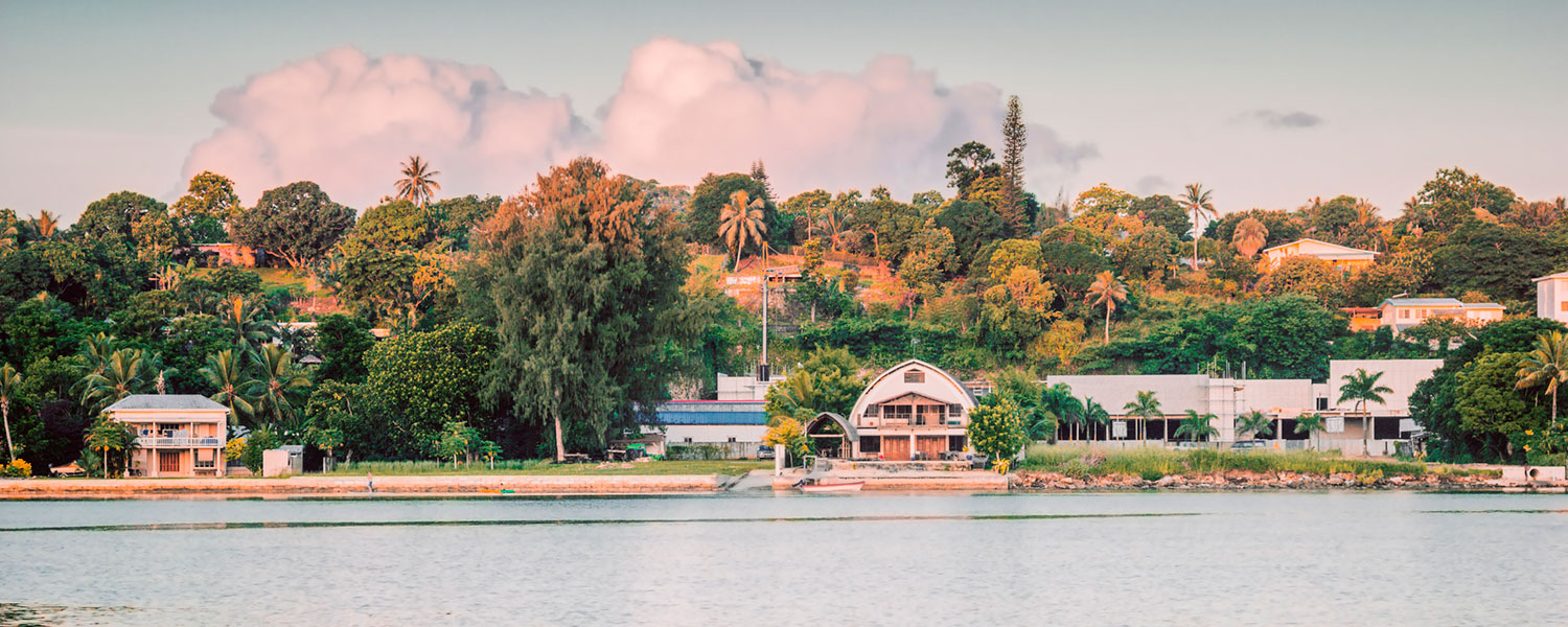 Vanuatu-shoreline Panorama of Port Vila, Vanuatu