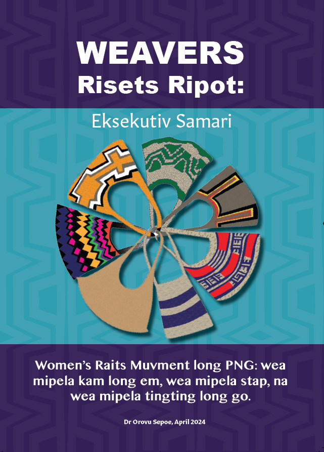 WEAVERS executive summary Tok Pisin front cover