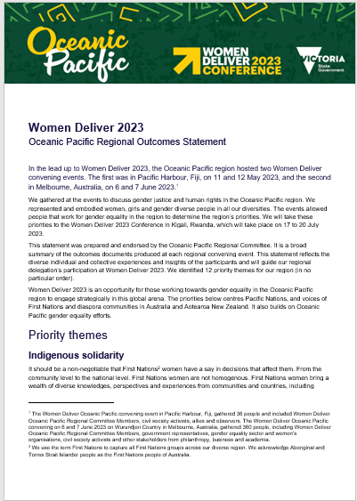 First page of a text-based document