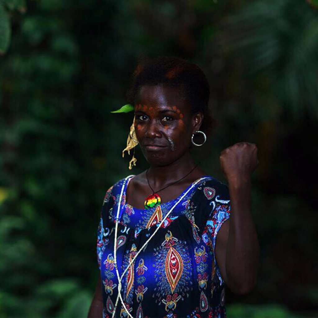 A participant in Bougainville Women's Federation's Young Women's Leadership forum in Bougainville. Photo: Harjono Djoyobisono/IWDA