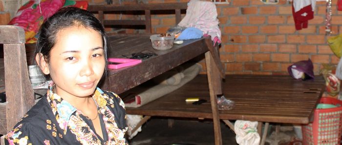 Chhom Chanthy, a garment worker in Cambodia. Photo: IWDA Chhom Chanthy, a garment worker in Cambodia. Photo: IWDA