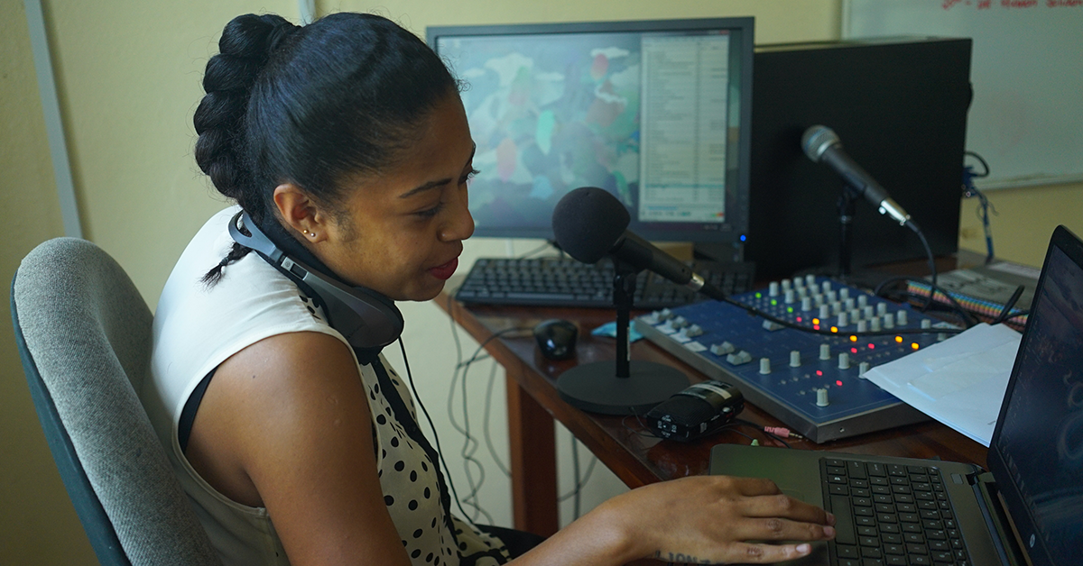 femlink FemLINKPACIFIC's radio broadcast in action. Photo: Donna Yeatman