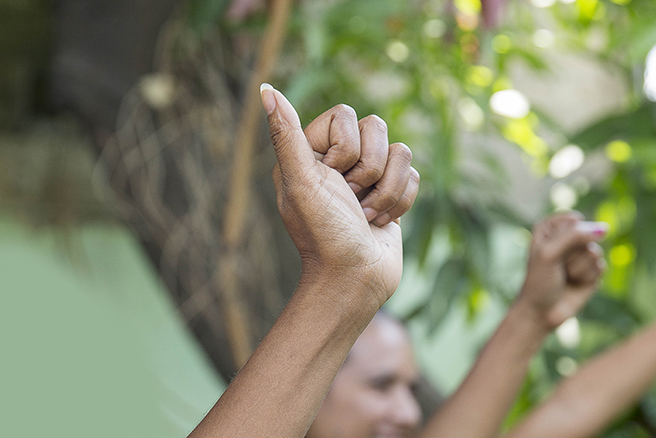fist Women in action. Photo: Anna Carlile